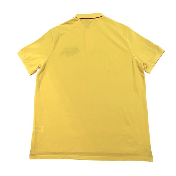 Men’s Polo Ralph Lauren Triple Pony Custom Slim Fit Yellow Polo Shirt Size XL - Picture 5 of 13